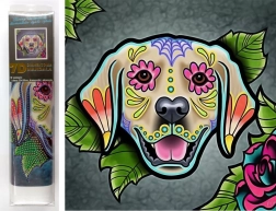 Pictură cu diamante 7D labrador 30 × 30 cm