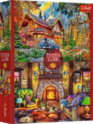 Puzzle Trefl Excursie la munte 2×500 piese