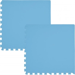 Covoraș de spumă pentru podea Humbi 120 × 60, puzzle mari impermeabile, 2 bucăți, albastru deschis