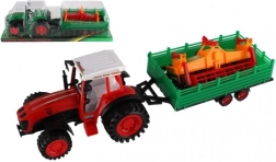 Tractor cu remorcă și cilindru de combină din plastic, 46 cm
