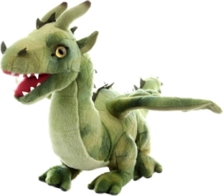 Dragon din pluș verde 36 cm eco‑friendly