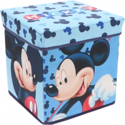 Cozy Noxxiez cutie de depozitare și taburet MICKEY MOUSE 30×30×30 cm