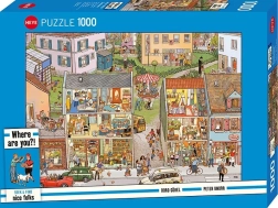 Puzzle HEYE Seek & Find: Case din oraș, 1000 de piese