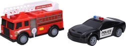 Mașină de poliție și pompieri cu efecte 23 cm