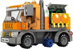 Set de construcție compatibil gunoieri 157 piese BLOXO