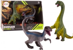 Set de figurine cu dinozauri – brahiozaur și velociraptor (2 buc.)