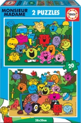 Puzzle EDUCA Monsieur Madame 2×20 piese