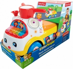 Trotinetă fără pedale Fisher-Price Music Parade galbenă