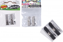 Ascuțitoare metalică pentru două creioane