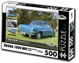 Puzzle RETRO-AUTA Škoda 1000 MB 1966 – 500 piese