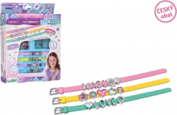 Realizarea brățărilor cu litere – ambalaj în limba cehă