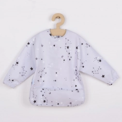 Bavețică–șorț pentru copii cu mânecă lungă New Baby 45 × 36 cm