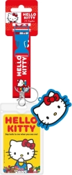Hello Kitty șnur pentru gât cu pandantiv și suport pentru ID