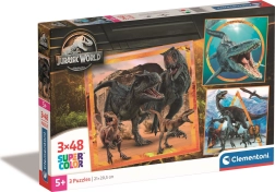 CLEMENTONI Puzzle Lumea Jurasică 3x48 piese