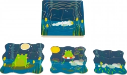 Puzzle stratificate Prințul broască Small Foot