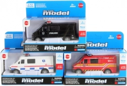 Mașinuță de salvare metalică cu mecanism de inerție