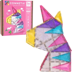 Set de construcție magnetic CONNETIX Glitter Unicorn Pack 56 piese