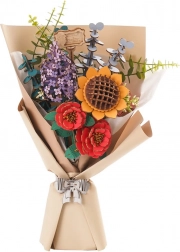 Puzzle din lemn 3D buchet de flori Rowood
