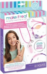 MAKE IT REAL set pentru confecționarea bijuteriilor Positive Gems – colier și 3 brățări