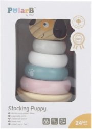 Piramidă de stivuire din lemn cățel POLARB