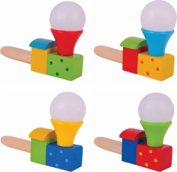 locomotivă din lemn cu suflat cu balon BIGJIGS TOYS