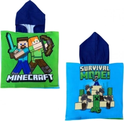Poncho cu glugă Minecraft 50 × 110 cm - 1 bucată