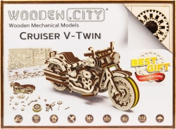 WOODEN CITY puzzle 3D Motocicletă Cruiser V-Twin 168 piese
