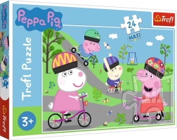 Puzzle MAXI 24 piese – o zi activă cu PEPPA