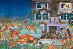 Puzzle Vizita de noapte 100 piese SCHMIDT