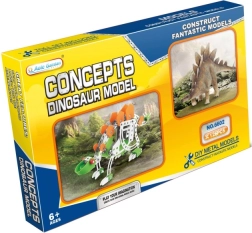 Set de construcție metalic stegozaur 125 piese