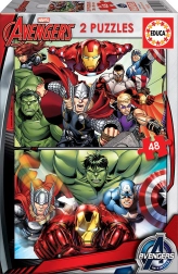 Puzzle EDUCA Avengers: Unirea 2×48 piese