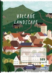 Caiet școlar A5 pătrățele 5 × 5 mm Satul, 20 file