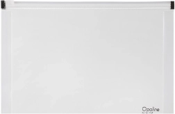 Plic cu fermoar A4 transparent Opaline