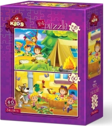 Puzzle de Artă Vacanță Încântătoare 35+60 piese