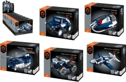 Set de construcție iM.MASTER vehicule de intervenție poliție – 6 în 1, 119 piese, de la 6 ani
