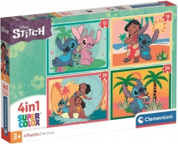 Puzzle Stitch 4v1 de la Clementoni pentru copii