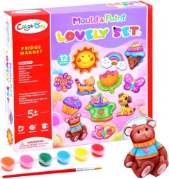 Set creativ pentru realizarea și pictarea magneților