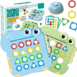 Joc Montessori dinozaur – potrivire de forme WOOPIE