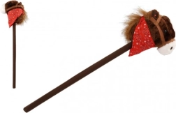 cal de pluș pentru copii pe băț