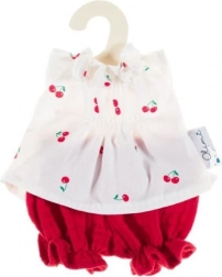 Set muselină pentru păpuși 21 cm Cireșe
