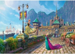 Puzzle Disney Frozen: Petrecere în Arendelle 1000 piese