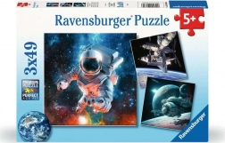 Puzzle Ravensburger explorarea universului 3x49 piese