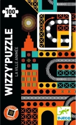 DJECO Puzzle magnetic Kinoptik Oraș 100 piese