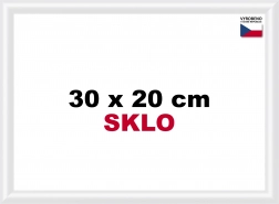 Ramă din plastic 30x20 cm albă