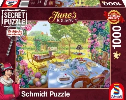 Puzzle Secret Schmidt Călătoria lui June: Ceai în grădină 1000 de piese