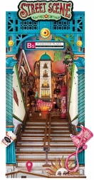 Rolife DIY opritor de cărți 3D Uliță cu iluminare LED