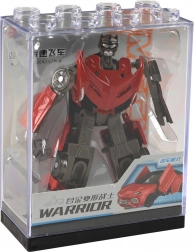 Autorobot metalic și plastic transformabil 9 cm