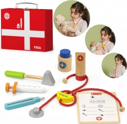 Set medical din lemn în geantă VIGA