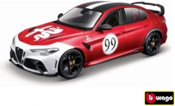 Model metalic de mașină 1:18 BBURAGO Alfa Romeo Giulia GTAm roșu