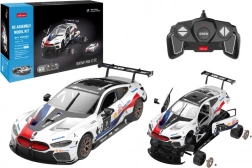 Set de Constructie Auto RC BMW M8 GTE 1:18 Model Alb